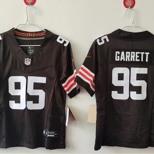NWT mens & youth 95 Myles Garrett Brown 2024-25 FUSE Stitched Jersey